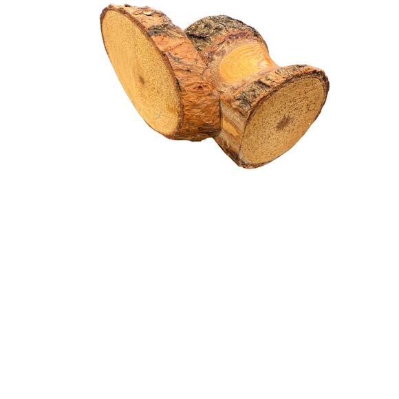 🪵 Vintage Lake Ozark MO Wooden Bark Toothpick Holder Rustic Souvenir - Picture 3 of 4